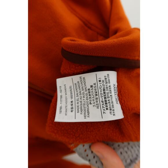 Arc'teryx Kyanite Hoody Fleece Jacket Women's Size Small Orange EUC! - Picture 5 of 7